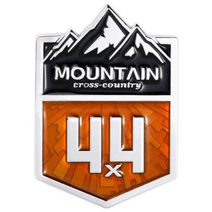 适用于JEEP牧马人汉兰达4X4车标四驱越野金属改装雪山标车身贴