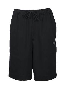 Y-3字母logo系带毛圈布短裤男士