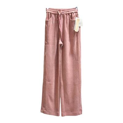 杜鹃鸟松紧腰时尚舒适垂感女裤