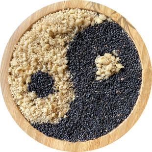 现磨熟纯黑芝麻核桃粉核粗粉孕妇儿童零食早餐大分量家庭装两斤