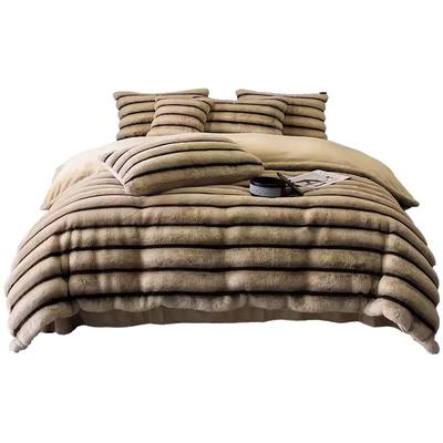 【小红书推荐】轻奢兔毛绒四件套