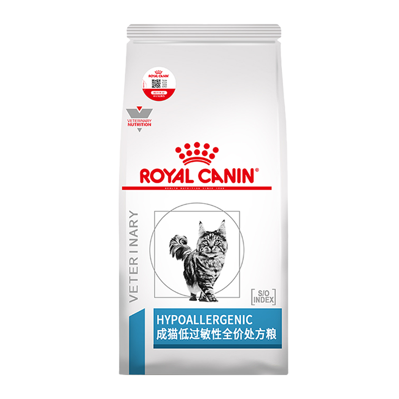 皇家成猫过敏体质敏感猫低过敏性全价处方粮DR25猫皮肤1.5KG