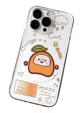 动漫iPhone13苹果12创意OPPORENO14透明软小米17ProMax小众15适用16PLUS手机壳蛋仔果宝特攻橙留香荣耀POWER2