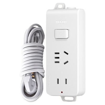 德力西一键总控无线小红点排插