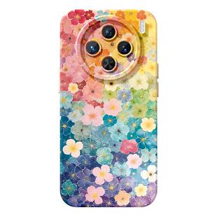 适用vivox200手机壳女款x90s保护套x80pro硅胶x70全包防摔x60tpro高级50新款x100个性vivo彩色花朵pro+软外壳