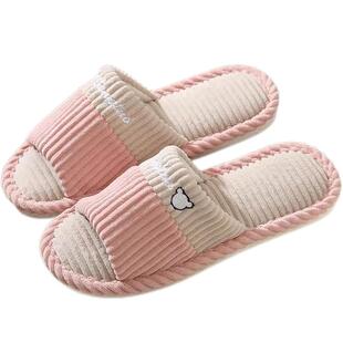 布底产后月子棉拖鞋女春秋冬季软底夏布鞋底五月份家用无声木地板