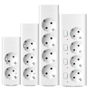 公牛欧标排插德标转国标转换插头韩国欧洲电器大陆用欧转中插排