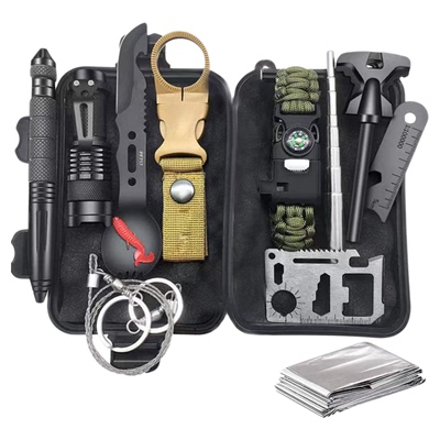 车载野外求生多功能防身工具包