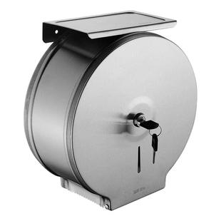 卫生间纸巾盒304不锈钢大号卷纸盒酒店大盘纸巾挂架厕所擦手纸盒