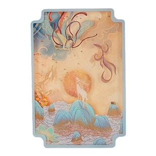 物兮物 敦煌系列飞天九色鹿双层流麻冰箱贴文创周边礼物