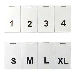 1.5*2.5cm 数字水洗标工号标服装衣服尺码编号标合成带耐水洗布标