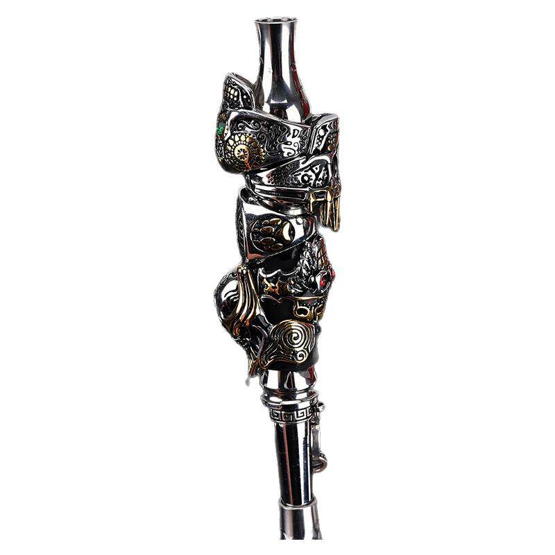 wolfcoolvape hookah tip 钛合金水烟嘴 朋克5面 双用款 水烟配件