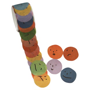 小日子不翻篇可爱少女啾啾异形和纸胶带ins生日文创手帐素材贴纸