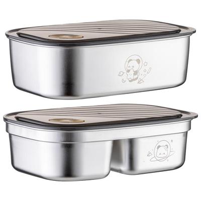 onlycook熊猫饭盒316L钢便当盒