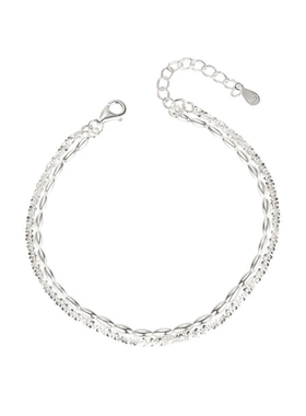 小众双层链条小米粒串珠手链女