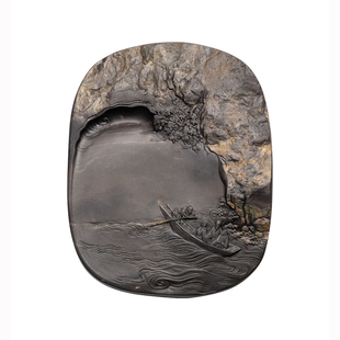 善琏湖笔 赤壁怀古砚  孤品端砚工艺美术大师翟倚嫦亲制砚台书法专用天然原石坑仔岩磨墨高颜值肇庆高端精品