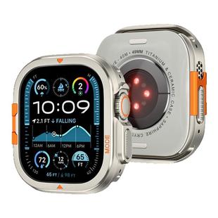 匠戴适用iwatchS10苹果手表S11表壳钛金属保护壳Ultra2/1保护套男款半包防摔表套3女款