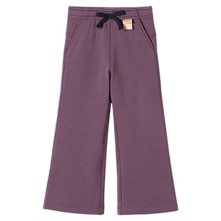 宝宝冬季新款加绒微喇裤允儿妈女童秋冬加厚休闲裤儿童裤子长裤潮