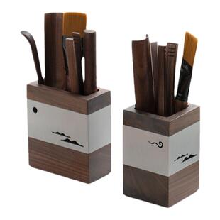 南山先生重山茶道六君子套装家用茶勺茶夹功夫茶具配件胡桃木高档