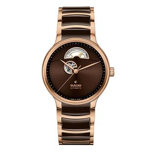 【情人节礼物】Rado瑞士雷达表晶萃镂空陶瓷机械表精钢手表男款