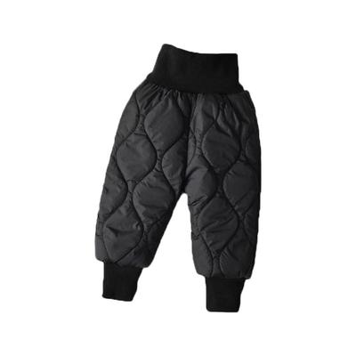 加绒加厚高腰护肚宝宝裤子羽绒棉