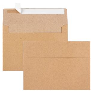 跨境加厚自粘口易撕牛皮纸快递信封档案袋拉链信封快递文件袋定制