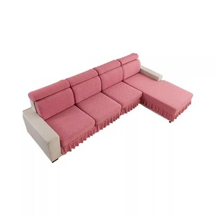 三位一个贵妃弹力沙发套罩全包防滑沙发笠靠背套盖布沙发垫套