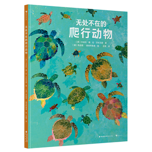 无处不在的爬行动物 6-9岁儿童科普百科 色彩感知爬行动物的奇妙世界 国际插画大师知识性图画书 浪花朵朵童书现货