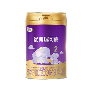 法版圣元优博瑞可嘉2段奶粉婴幼儿法国进口配方牛奶粉二段900g罐