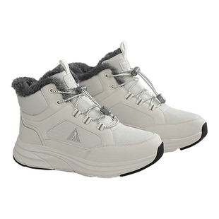 足力健老人鞋白色棉鞋女冬加绒加厚妈妈鞋冬天防水防滑保暖鞋女款