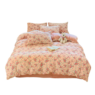 冬季牛奶绒被套单件2025新款加厚加绒珊瑚绒单人被罩双面毛绒被单