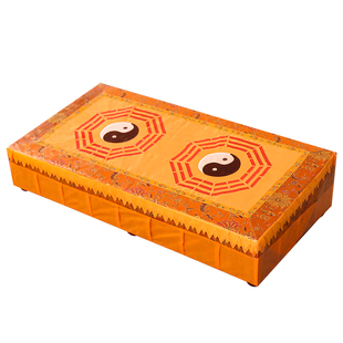 双人款道家拜垫太极八卦图跪垫家用实木磕头垫跪拜垫道士专用拜凳