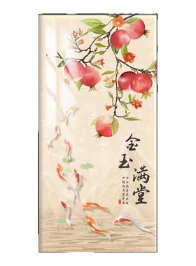 多子多福石榴挂画新中式装饰画