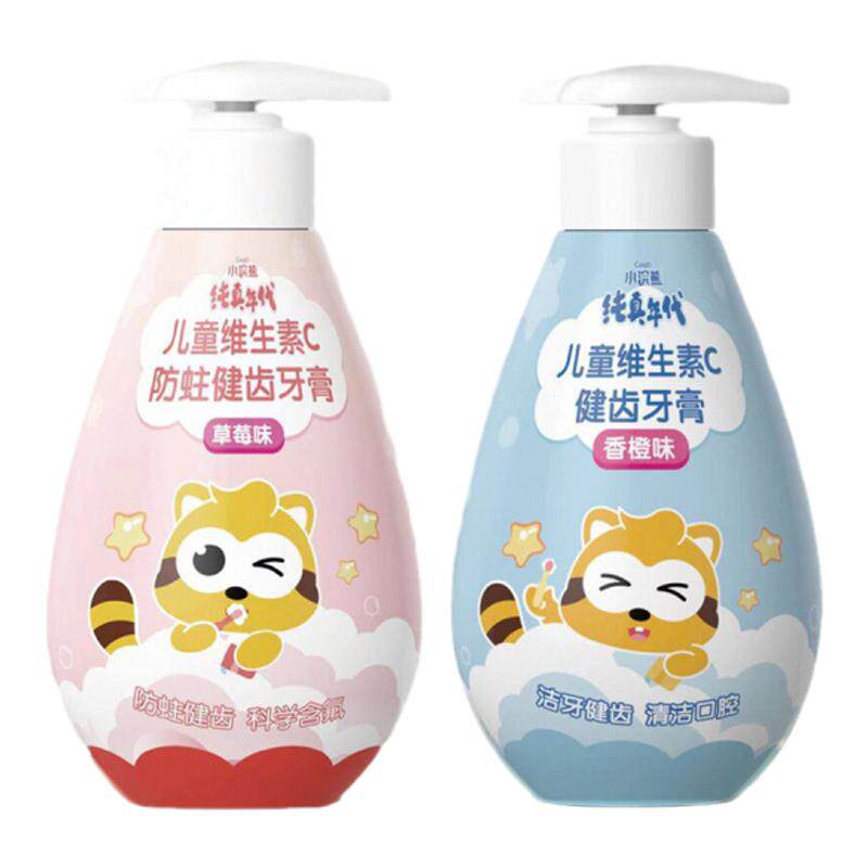 小浣熊水果味牙膏水晶装