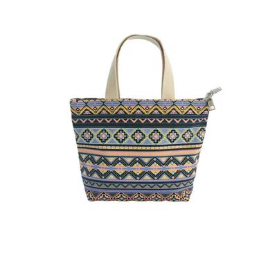 韩版帆布包简约印花迷你手提袋