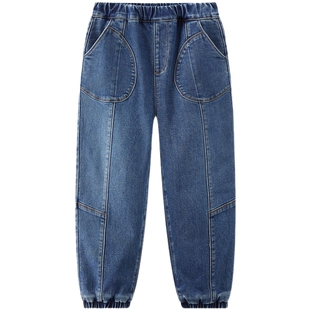 [VIP]【蓄暖】MQD童装男童加绒牛仔裤25冬新款儿童加厚保暖潮酷长