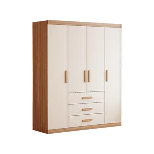 全纯红檀原木衣柜家用卧室衣柜平开门收纳大衣橱小户型简约储物柜