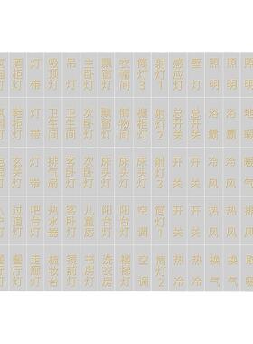 灯开关标识贴家用白天夜光标签指示贴现代简约面板开关装饰墙贴纸
