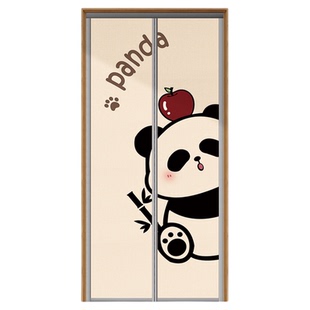 门帘2026新款防蚊空调隔断帘防冷气卧室房间家用可爱卡通隔断门帘