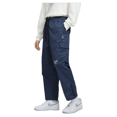 NBA官方金州勇士/湖人队球场宽松版长裤伞兵裤工装裤运动休闲男