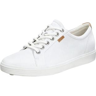 Ecco爱步女鞋休闲小白鞋系带平底时尚百搭板鞋 柔酷7号430003现货