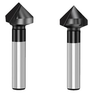 三刃尖头90度倒角钻头单刃倒角刀不锈钢扩孔钻神器螺丝沉孔去毛刺