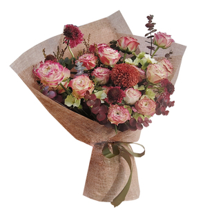 苹果杰克玫瑰小众花束情人节母亲节生日圣诞节鲜花速递同城深圳