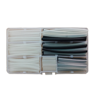 鞋带头封口裤腰绳头修复胶管套套鞋带头保护套管黑色透明热缩管