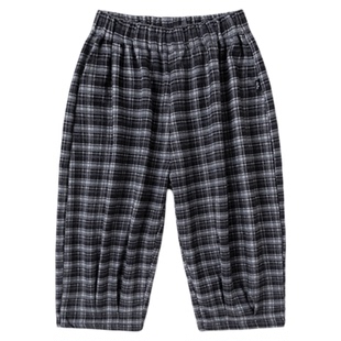 嘟嘟家儿童裤子春季格子裤男童女童休闲裤装宝宝童装婴儿衣服潮流
