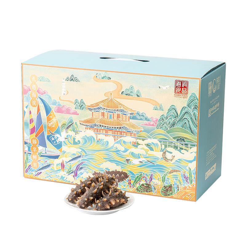 海滨小金冷冻国潮装即食海参