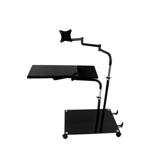 懒人移动台式升降电脑桌家用现代简约办公床上床边桌倾斜自由悬停