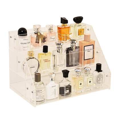 阶梯式化妆品置物架亚克力展示架