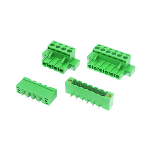 2EDGKM5.08mm带耳法兰插拔式接线端子插头EDGVM直针EDGRM弯脚插座