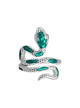 纯银小青蛇戒指女新中式开口新款
